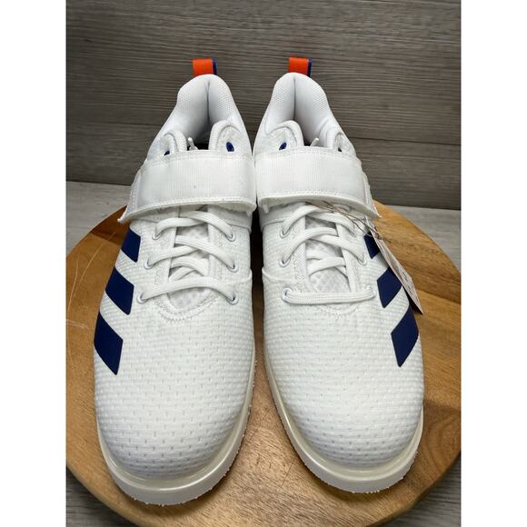 Adidas Powerlift 5 Weightlifting Shoes Mens US 11 White Blue Orange JP9878 main image 6